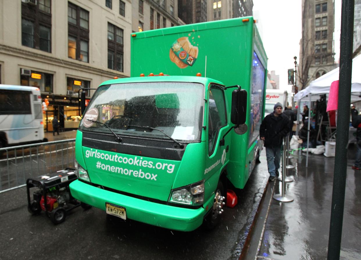 National Girl Scout Cookie Day Truck on National Girl Scout Cookie Day on February 8, 2013 in New York City.
