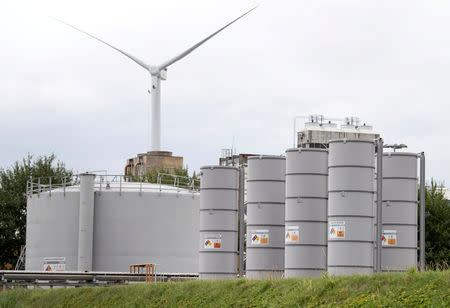 FILE PHOTO: General view of a facility of Dutch gas production company NAM in Farmsum, Netherlands August 28, 2018. REUTERS/Piroschka van de Wouw/File Photo