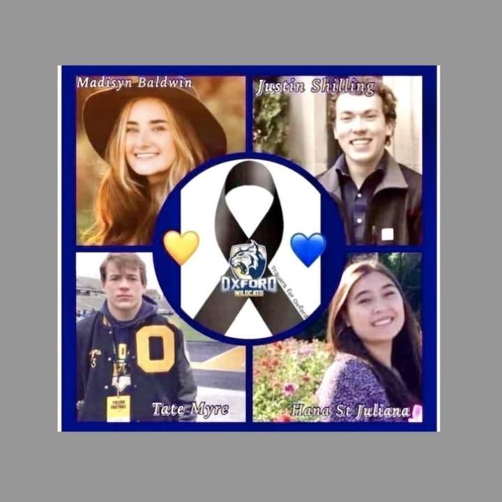 This images shows the four victims of the November 2021 Oxford High School shooting.