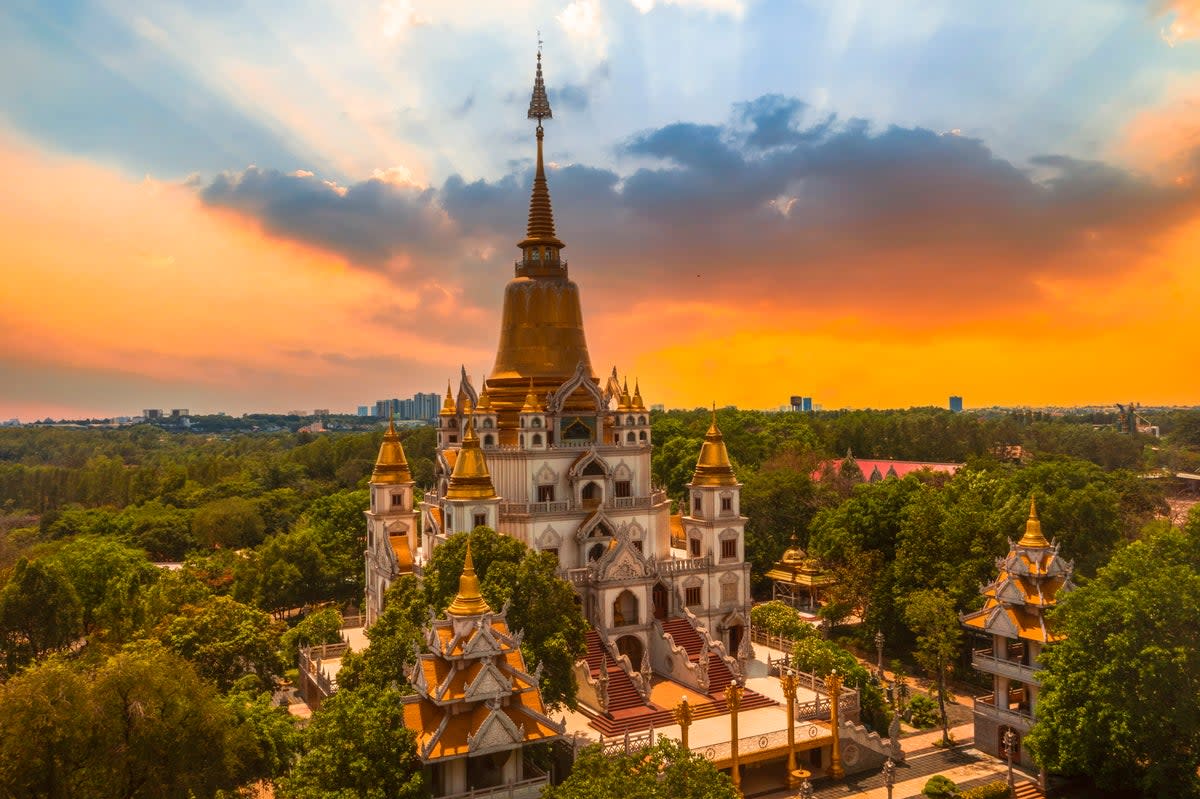 Buddhist pagodas overlook Ho Chi Minh City (Getty Images/iStockphoto)