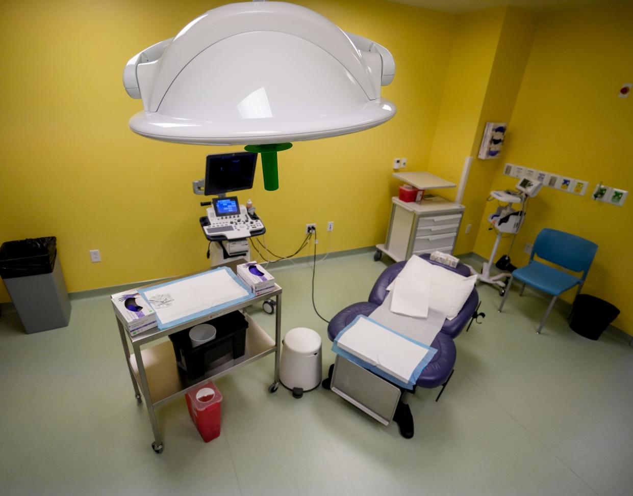 One of the procedure rooms at the Planned Parenthood clinic, 435 S. Water St. in Milwaukee.