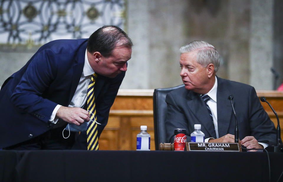 Graham led the confirmation hearings for Trump's Supreme Court pick Amy Coney Barrett. In 2016, he said a Supreme Court vacancy shouldn't be filled in an election year, even if Republicans hold the White House. (Photo: Pool via Getty Images)