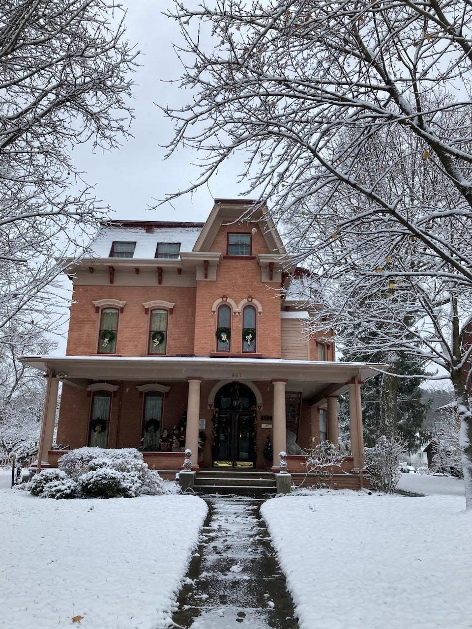 The Magnolia Manor B&B and Tea Room, operated by Carlos and Marlena Allen at 467 E. High Ave., New Philadelphia, is featured in the 2023 Christmas Tour of Homes. It was built in the Second Empire style in 1876 by John and Mary Curry.