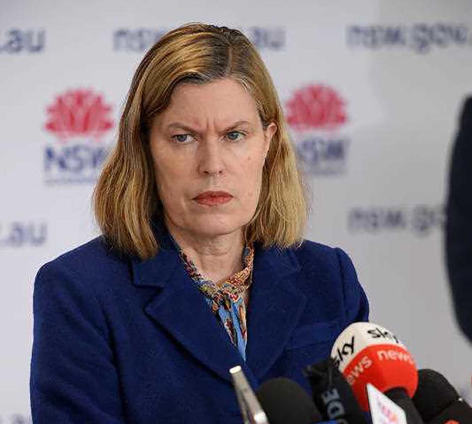 NSW Chief Health Officer Dr Kerry Chant addresses media during a press conference in Sydney.