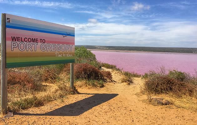 There's a pink lake! Source: Getty