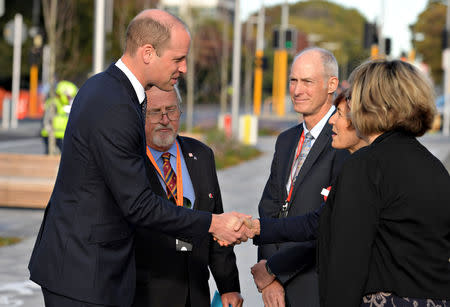 Britain's Prince William arrives at Christchurch Hospital in Christchurch, New Zealand April 26, 2019. REUTERS/Tracey Nearmy