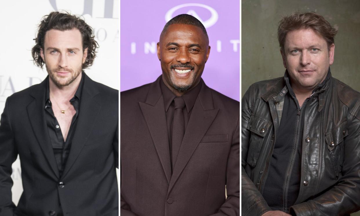 <span>Licensed to grill …? Aaron Taylor-Johnson, Idris Elba and James Martin.</span><span>Composite: Shutterstock/ Getty Images</span>