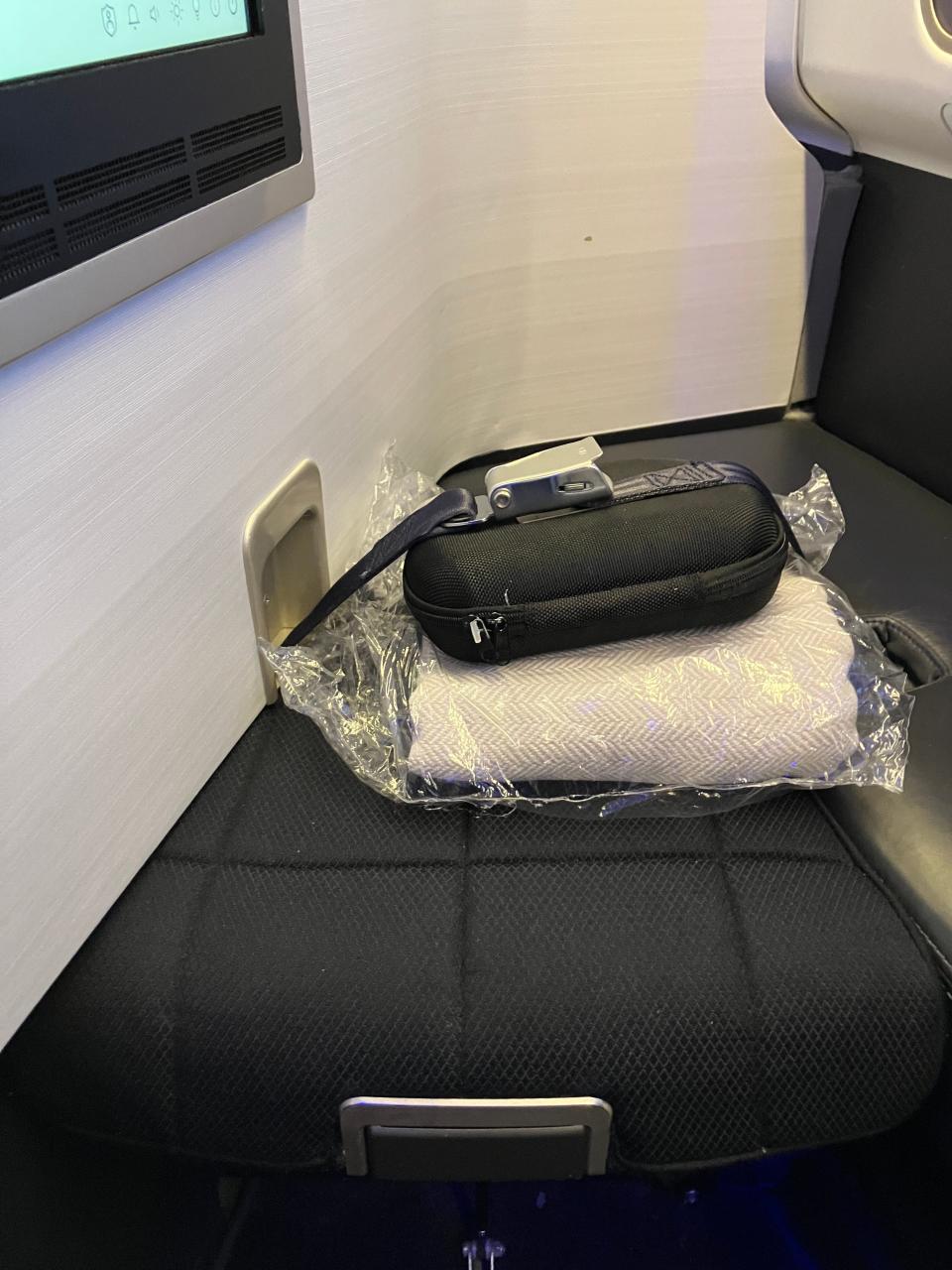 First class seat on British Airways