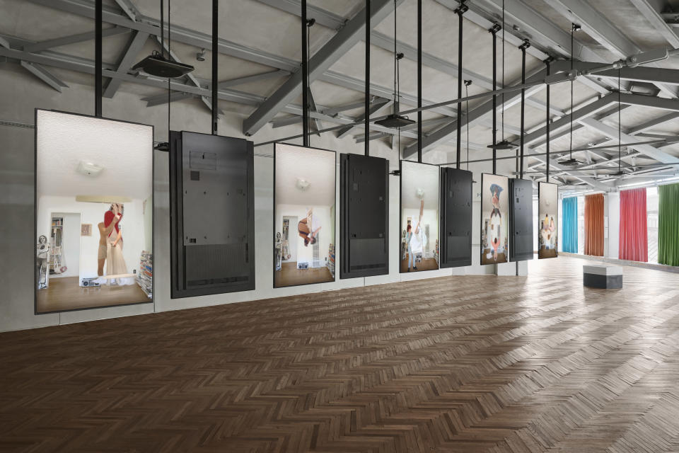 Exhibition view of“Miranda July: NewSociety” Osservatorio Fondazione Prada, Milan