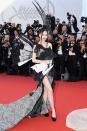 <p>Lan Yan (English name Crazybarby Len Lan Yan) set the wild fashion bar pretty high on opening night at the Cannes Film Festival. (Photo: Getty Images) </p>