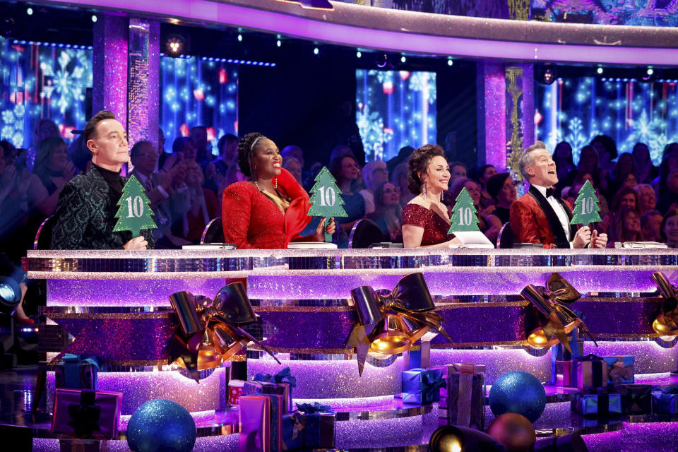 Strictly Come Dancing Christmas Special 2022, December 25th, 2022, Craig Revel Horwood, Motsi Mabuse, Shirley Ballas and Anton Du Beke, BBC, Guy Levy