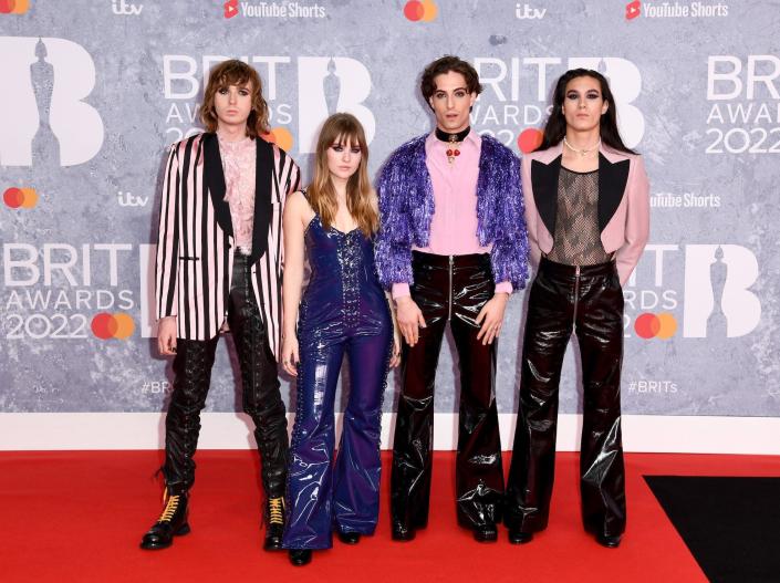 Maneskin at the 2022 Brit Awards.