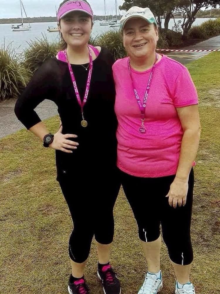 Zoe celebrated Mother's Day by going for a run with her mum. Source: Supplied
