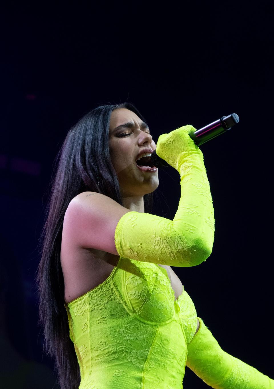 Dua Lipa's 'Future Nostalgia' tour at Bridgestone Arena with the first two acts being Lolo Zouaï  and Caroline Polachek in Nashville, Monday, Feb. 14, 2022.