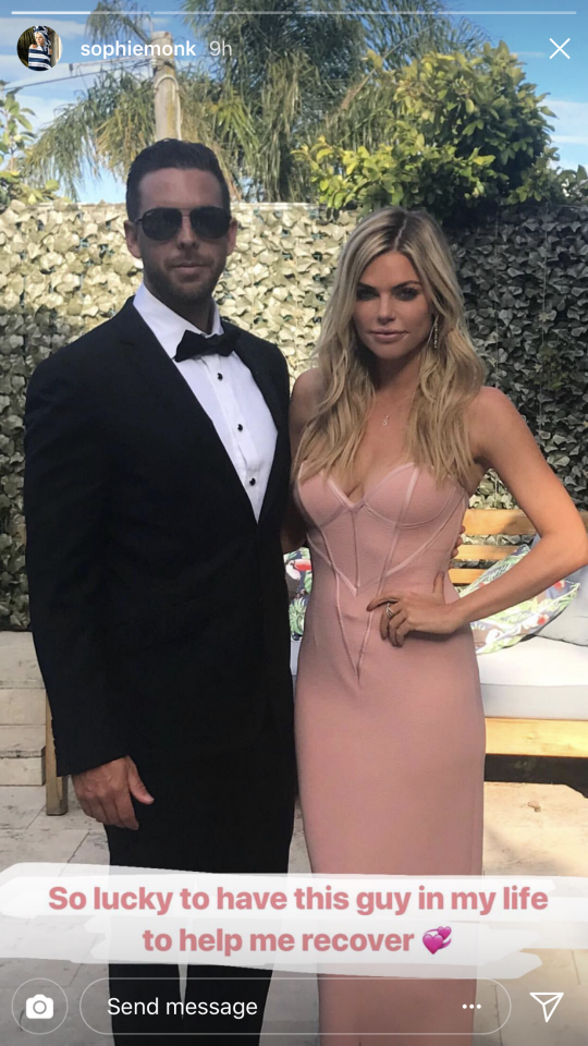 She tells Yahoo Lifestyle that she couldn’t be happier with the Los Angeles-based marketing executive. Photo: Sophie Monk/Instagram/Getty Images