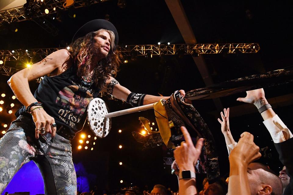 Honoree Steven Tyler of music group Aerosmith performs onstage during MusiCares Person of the Year honoring Aerosmith at West Hall at Los Angeles Convention Center on January 24, 2020 in Los Angeles, California.