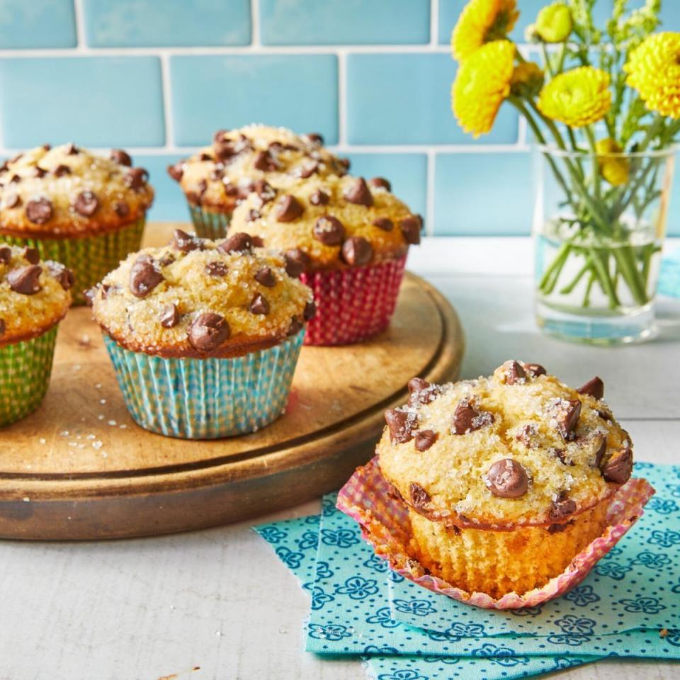 mothers day brunch chocolate chip muffins