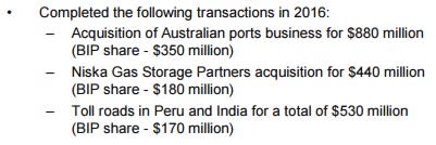 Brookfield Infrastructure Partners BIP Dividend