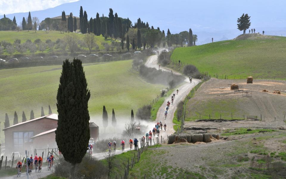 3th Strade Bianche 2019 a 184km race from Siena to Siena-Piazza del Campo / @StradeBianche / on March 09, 2019 in Siena, Italy - Tim de Waele/Getty Images