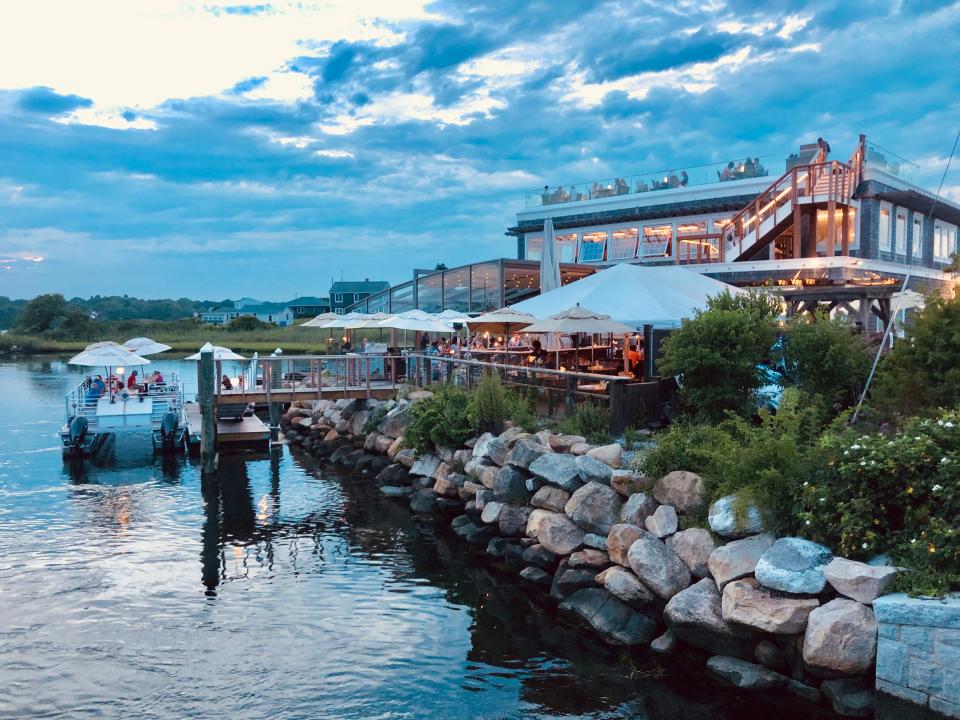 A view of Matunuck Oyster Bar from Succotash Road.