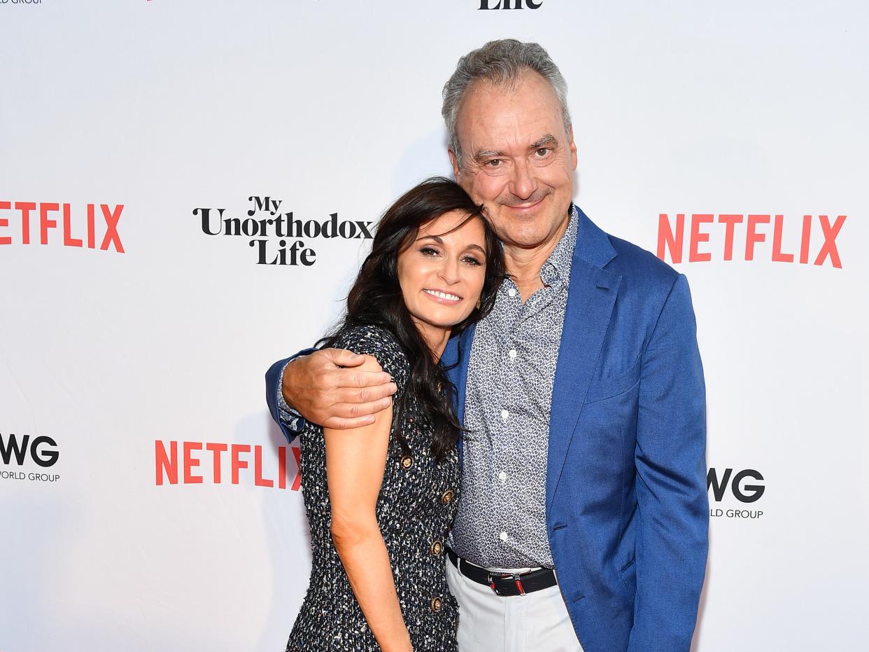 Julia Haart and Silvio Scaglia at the premiere of Netflix's "My Unorthodox Life" in July 2021.