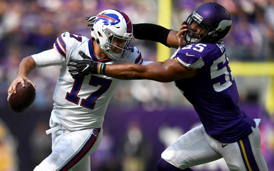 Rookie quarterback Josh Allen helped the Bills to a shock victory over the Minnesota Vikings on Sunday - Getty Images North America