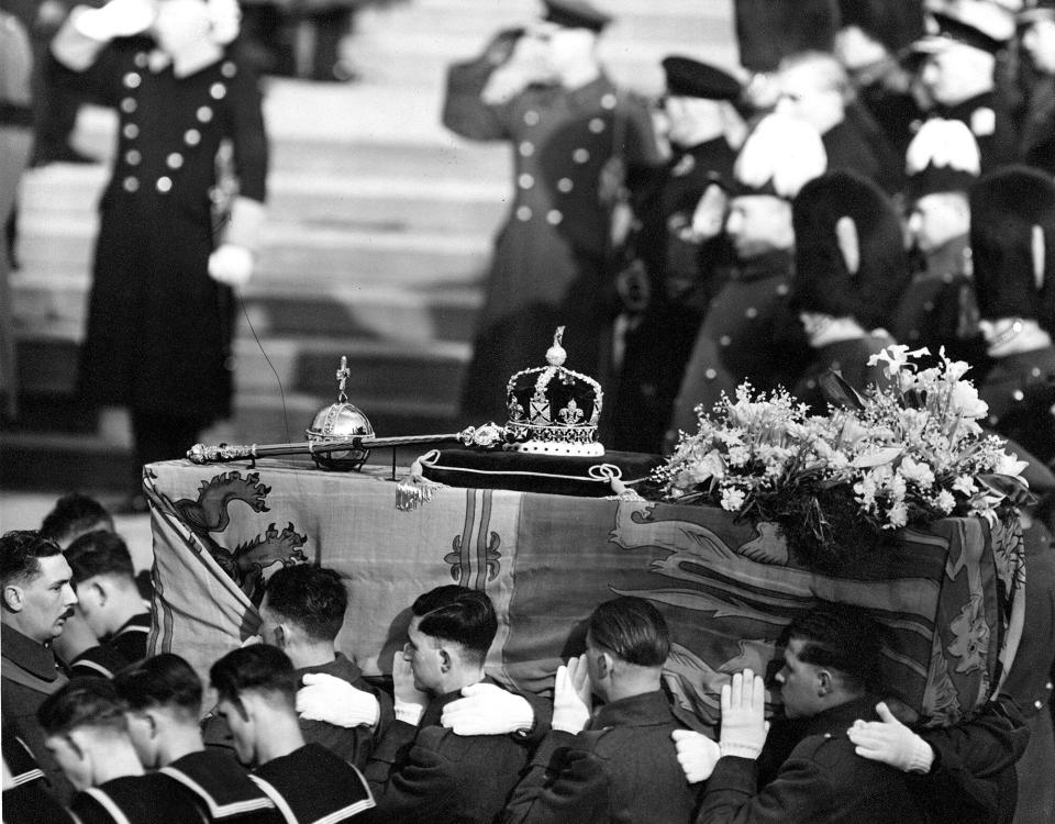 king george VI funeral