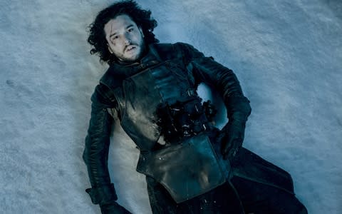 Jon Snow, temporarily dead - Credit: HBO