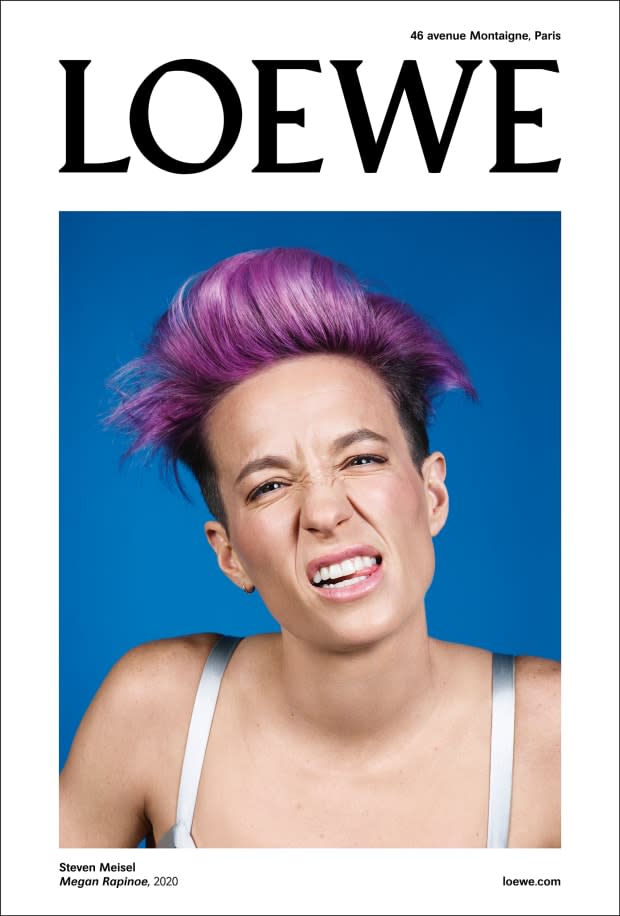 Megan Rapinoe for Loewe's Fall 2020 campaign.