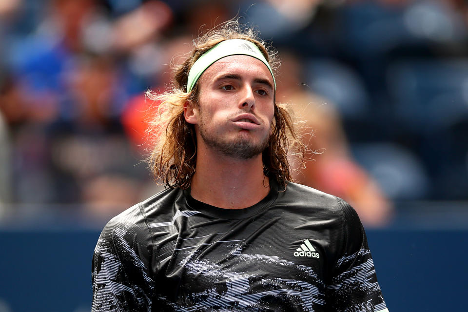 Stefanos Tsitsipas couldn't hold off Andrey Rublev. (Photo by Clive Brunskill/Getty Images)