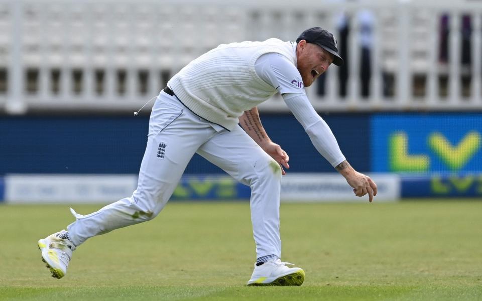 Ben Stokes in pain at Lord's - Getty Images/Phillip Brown 