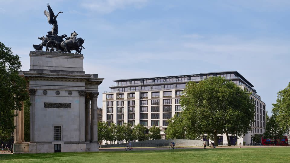 The newly built hotel is located close to Hyde Park Corner, Wellington Arch and a short distance from Buckingham Palace. - Will Pryce/Courtesy The Peninsula