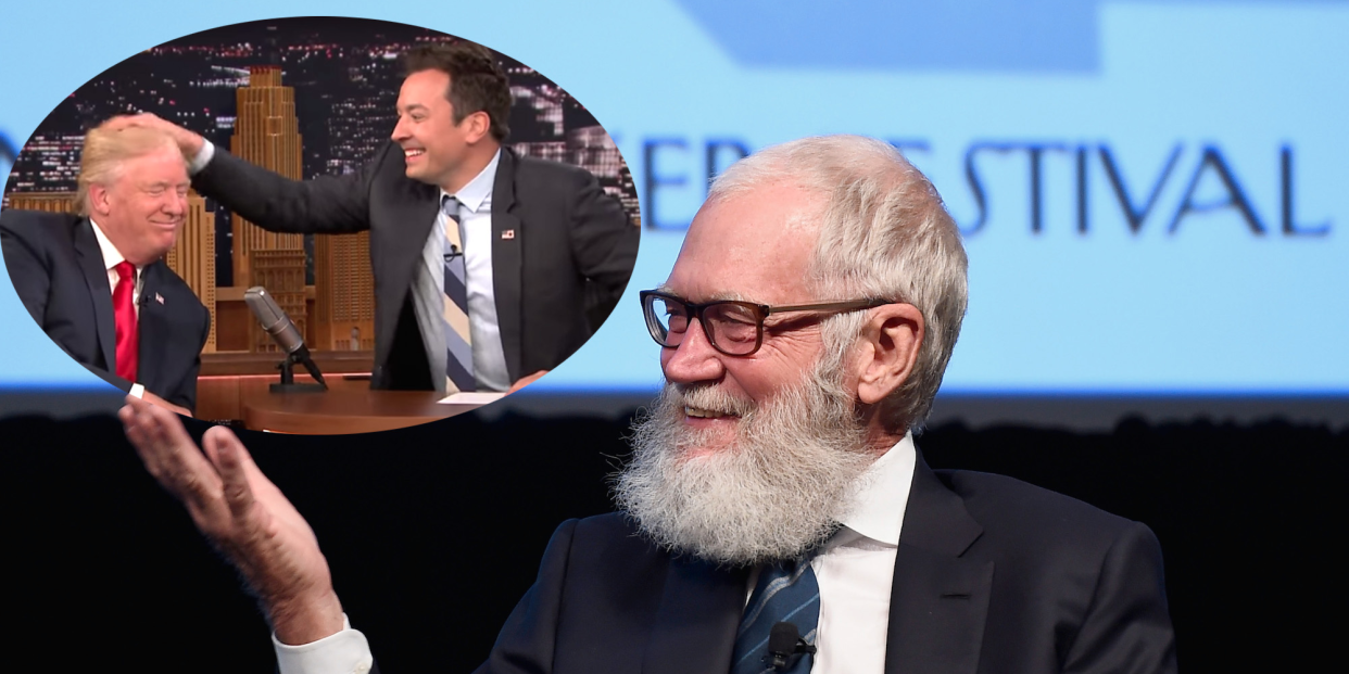 Getty Images david letterman jimmy fallon donald trump