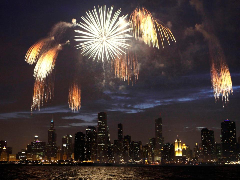 Chicago Fireworks - Fourth of July 2010