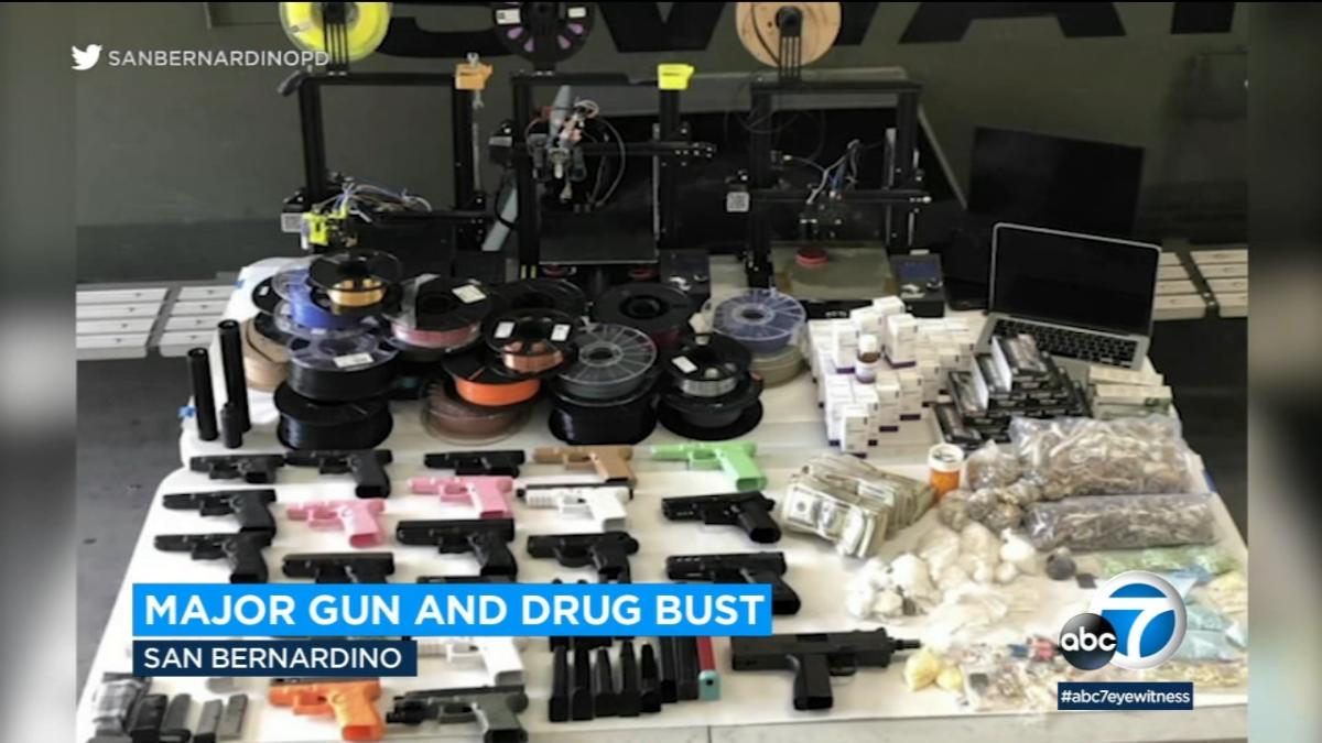San Bernardino traffic stop leads to major guns drug bust