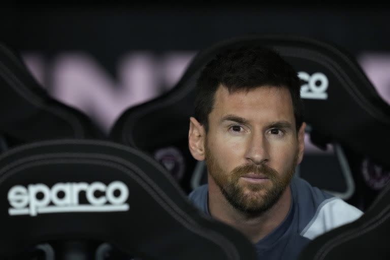 Messi vio el primer tiempo y 10 minutos del segundo desde el banco de suplentes en el estadio DNV PNK, de Fort Lauderdale.