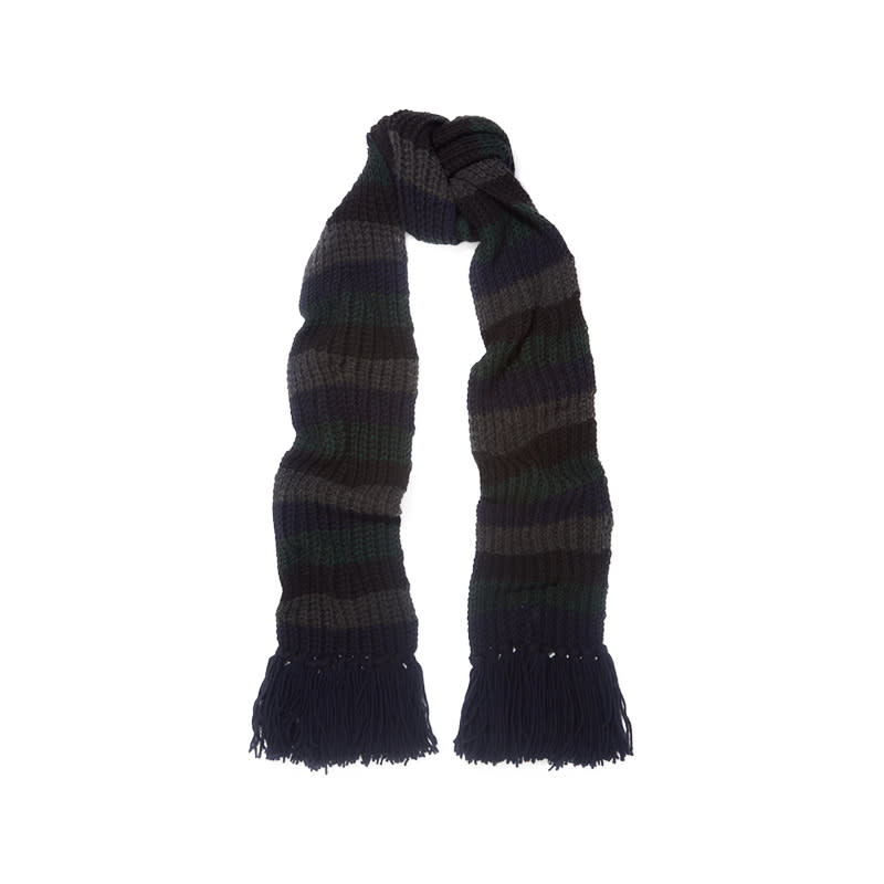 <a rel="nofollow noopener" href="http://rstyle.me/n/b4aec2jduw" target="_blank" data-ylk="slk:Beat Striped Ribbed-Knit Scarf, M.i.h Jeans, $165;elm:context_link;itc:0;sec:content-canvas" class="link ">Beat Striped Ribbed-Knit Scarf, M.i.h Jeans, $165</a><ul> <strong>Related Articles</strong> <li><a rel="nofollow noopener" href="http://thezoereport.com/fashion/style-tips/box-of-style-ways-to-wear-cape-trend/?utm_source=yahoo&utm_medium=syndication" target="_blank" data-ylk="slk:The Key Styling Piece Your Wardrobe Needs;elm:context_link;itc:0;sec:content-canvas" class="link ">The Key Styling Piece Your Wardrobe Needs</a></li><li><a rel="nofollow noopener" href="http://thezoereport.com/beauty/makeup/suki-waterhouse-makeup-tutorial/?utm_source=yahoo&utm_medium=syndication" target="_blank" data-ylk="slk:How To Get Suki Waterhouse's Flawless Cat Eye;elm:context_link;itc:0;sec:content-canvas" class="link ">How To Get Suki Waterhouse's Flawless Cat Eye</a></li><li><a rel="nofollow noopener" href="http://thezoereport.com/entertainment/celebrities/meghan-markle-prince-harry-dating/?utm_source=yahoo&utm_medium=syndication" target="_blank" data-ylk="slk:This American Beauty Is Reportedly Dating Prince Harry, And The Internet Is Going Wild;elm:context_link;itc:0;sec:content-canvas" class="link ">This American Beauty Is Reportedly Dating Prince Harry, And The Internet Is Going Wild</a></li></ul>