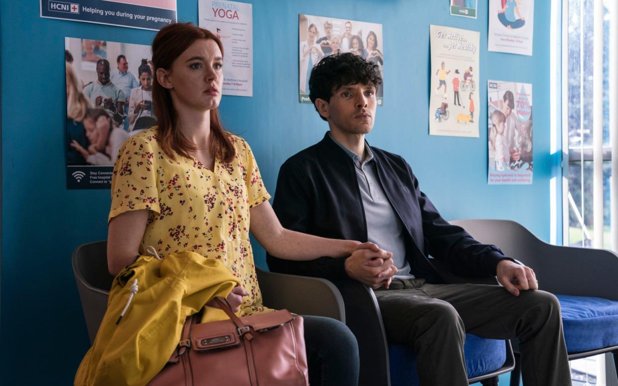 Amy James Kelly and Colin Morgan star in the BBC drama - Peter Marley