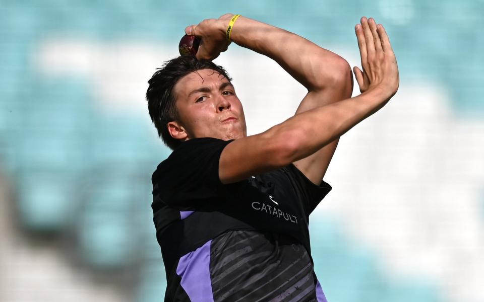 Josh Hull bowling - Josh Hull is young, tall and quick – his allure to England is obvious