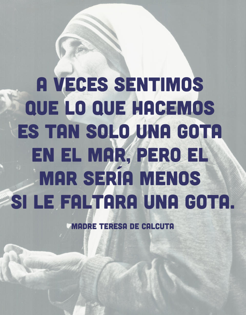 20 frases para recordar a la Madre Teresa de Calcuta