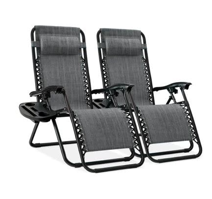 A pair of zero gravity lounge chairs ($20 off list price)