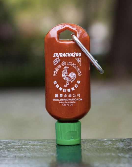 Help your loved one always be prepared&nbsp;to feast with hot sauce at the ready. The 1.7 oz. keychain of Sriracha will make sure that no meal goes un-sauced.<br /><br /><strong>Get the <a href="https://sriracha2go.com/collections/sriracha2go/products/sriracha-keychain-large" target="_blank">Sriracha Keychain for $7 from Sriracha 2 Go</a></strong>