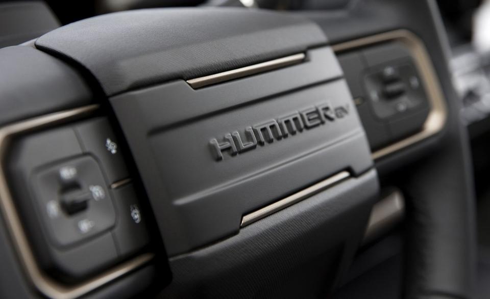 <p>Maybe we're stretching this one a little bit, but doesn't the horn in the center of the GMC Hummer EV's steering wheel look like the letter H? Yeah, we think so, too.</p>