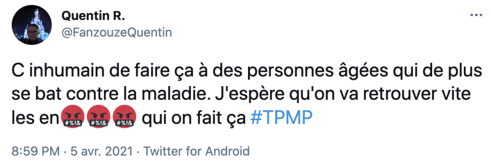 Ce lundi 5 avril, Stéphane Tapie était invité dans TPMP et a livré un témoignage glaçant sur le cambriolage et l'agression de son père et sa belle-mère, Bernard et Dominique Tapie.