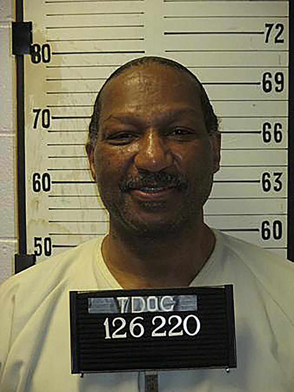 This photo provided by the Tennessee Department of Corrections shows Byron Black. Tennessee last week set three new execution dates for inmates in 2022, driving the total number of executions planned this year to five. The state had temporarily halted executions during the pandemic but is currently planning one execution every other month beginning in April. Last week, the Tennessee Supreme Court set execution dates for Donald Middlebrooks, Byron Black, and Gary Wayne Sutton. (Tennessee Department of Corrections via AP)