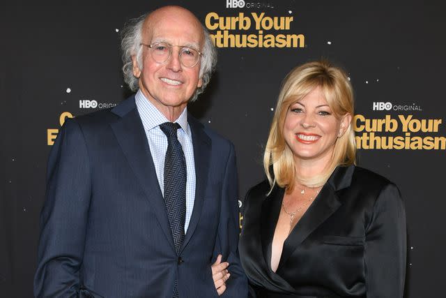 <p>Araya Doheny/WireImage</p> Larry David and Ashley Underwood