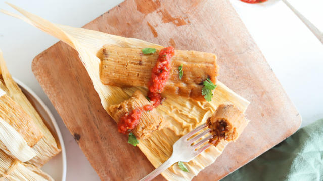 Instant Pot Shredded Beef Tamales