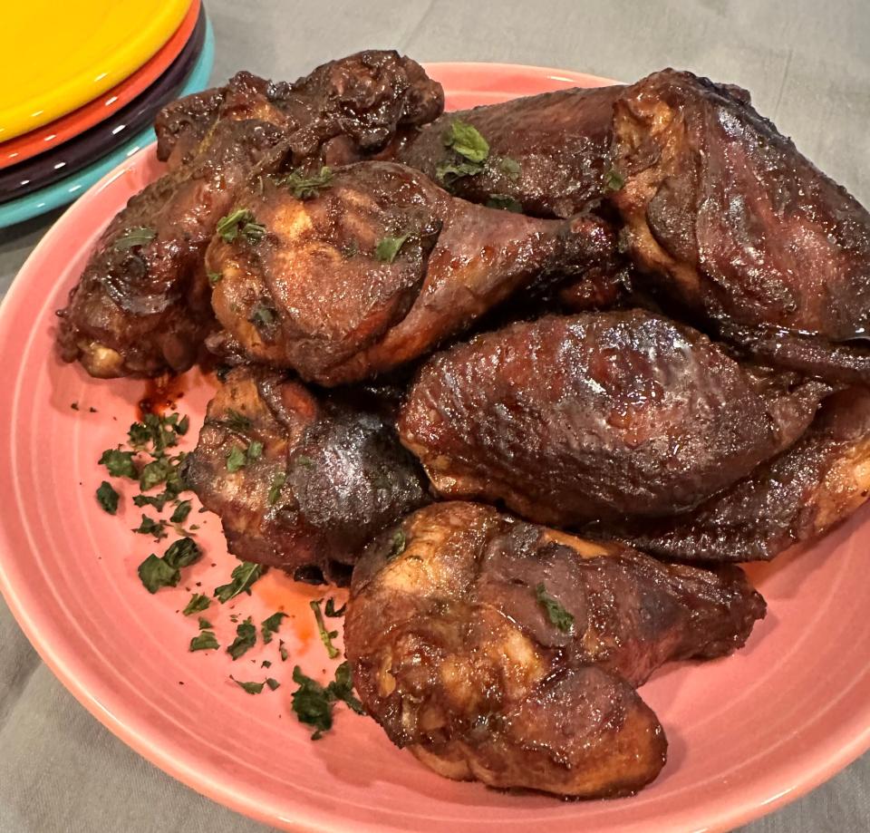 Baking, not frying, helps these Asian Flavors Wings remain juicy and tender.