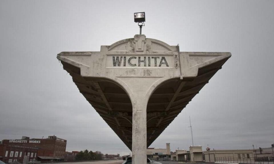 The old Amtrak platform at Union Station in downtown Wichita.