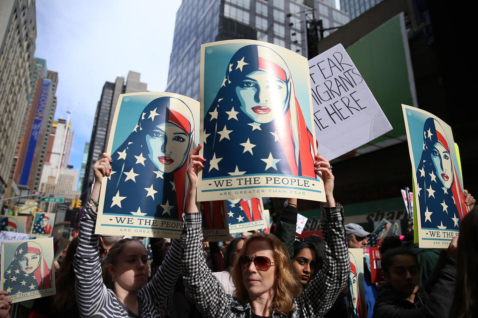 ‘I am a Muslim too’ rally in Times Square